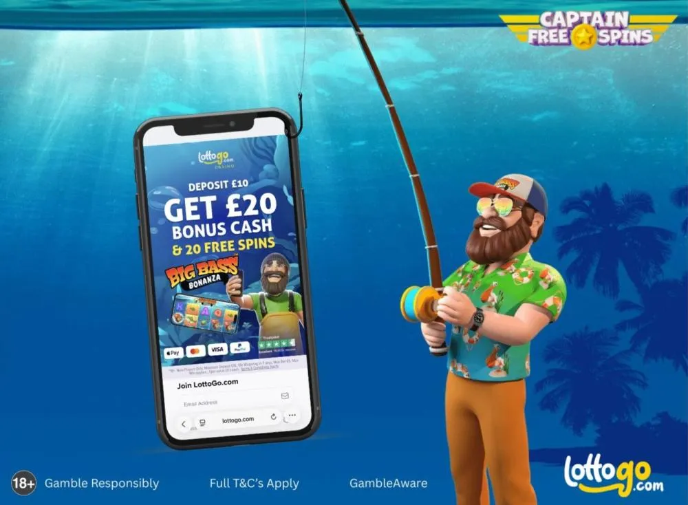 LottoGo Bonus Screenshot Big Bass Fisherman