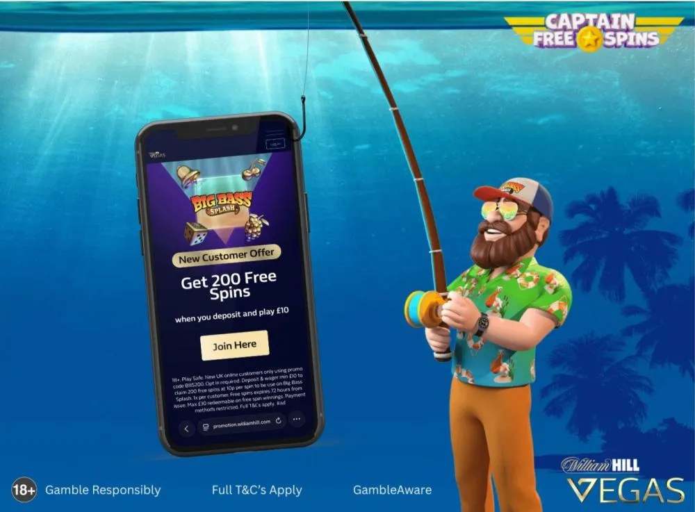 William Hill Vegas Bonus Screenshot Big Bass Fisherman